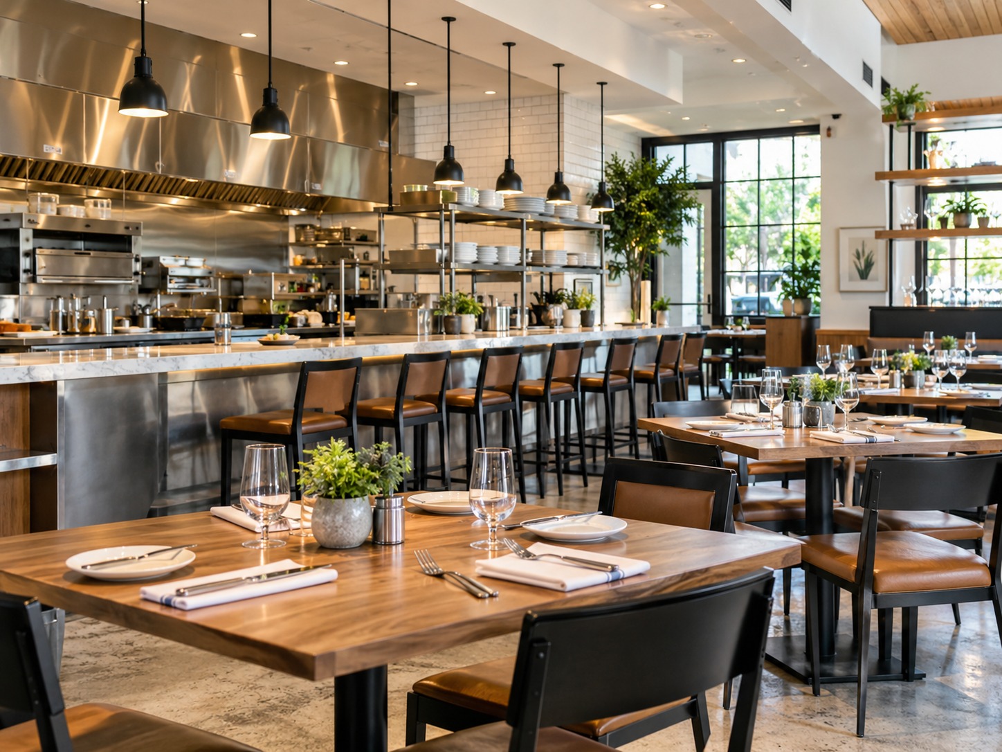 Modern restaurant interior