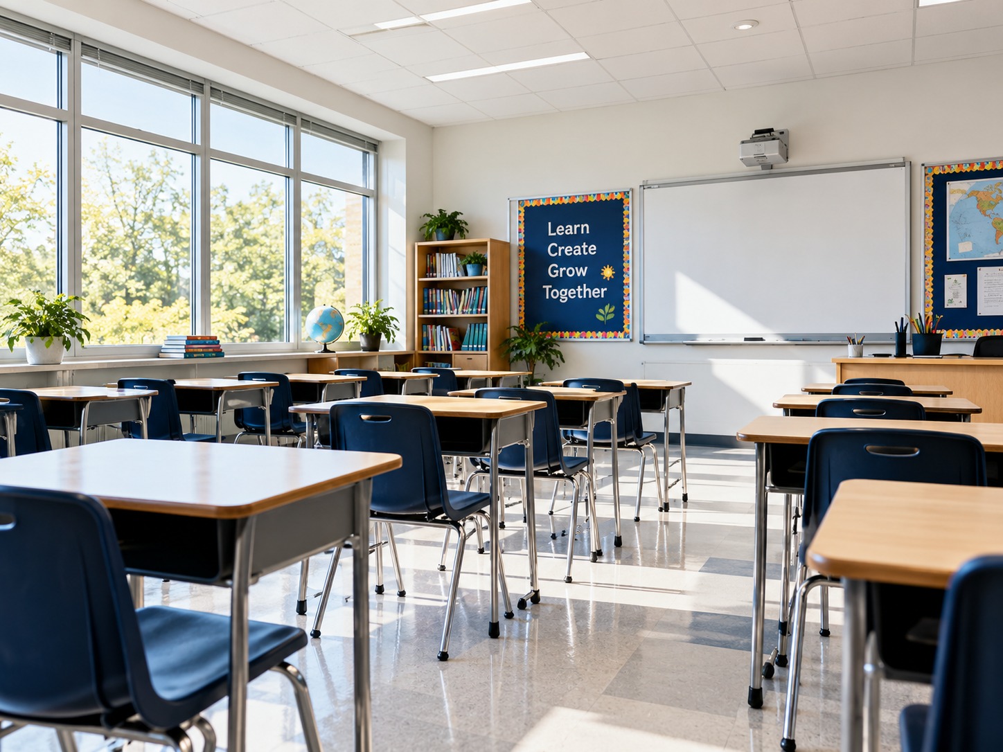 Modern classroom