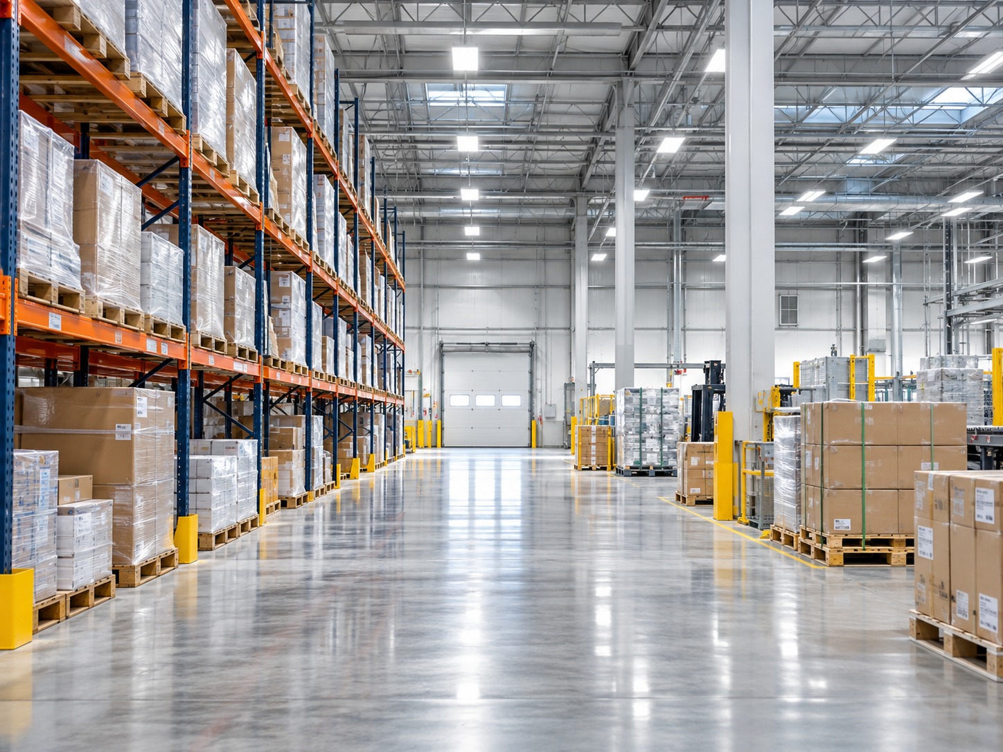 Modern warehouse interior
